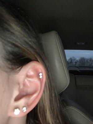 double helix piercing