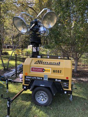 I rented a Light Tower from Mustang Cat, the rental process was very quick and the Light Tower was easy to use and worked perfectly.