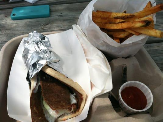 Gyro and hand cut fries