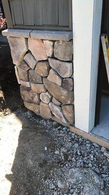 Stone to dress up this house