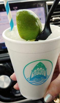 Margarita Snow Cone- fresh lime on top