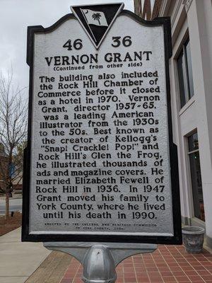 Andrew Jackson Hotel and Vernon Grant Historical Marker, Rock Hill