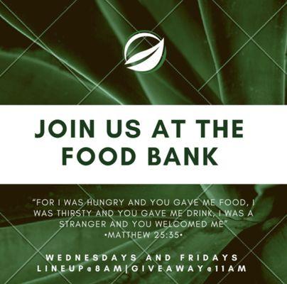 We believe giving food is just one way to show God's Love. Please Join us!