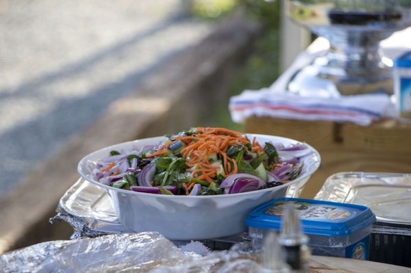 Fresh Salad 
Cooking in the Garden