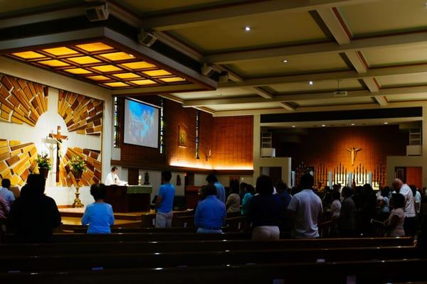 July 21, 2016 - Fr. Wayne Adajar celebrating mass.