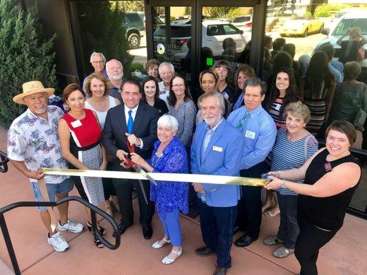 Ribbon cutting with the Mayor of the City of Sedona