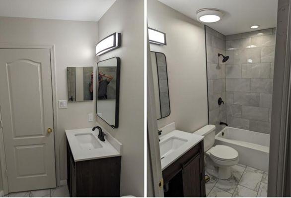 After of a bathroom remodel from 2023.