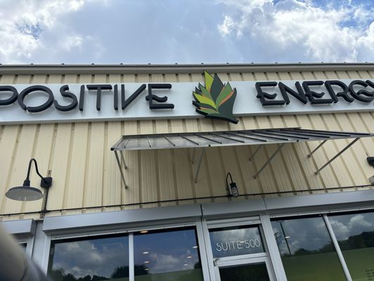 Outside Positive Energy dispensary.