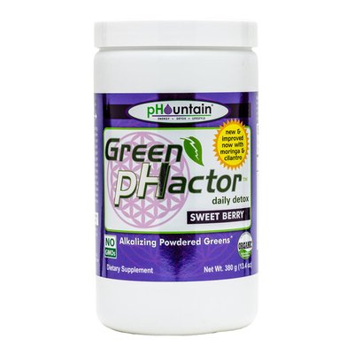 Green pHactor Sweet Berry Green pHactor green drink is made with an amazing blend of alkalizing greens.