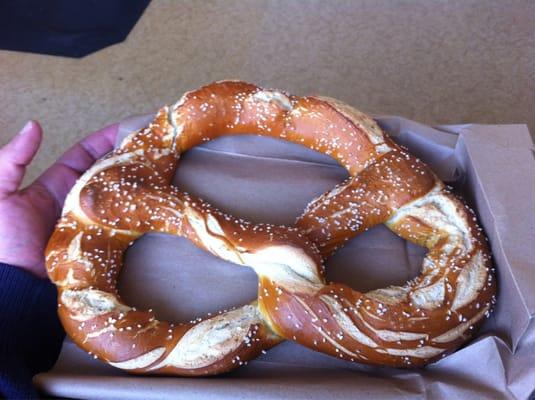 Large soft pretzel only avail on Saturday