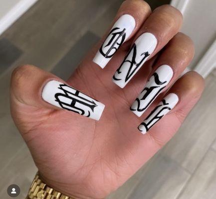 M3an Girl Nails