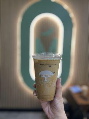 12oz Iced Yemeni Latte (~$7) with lavender