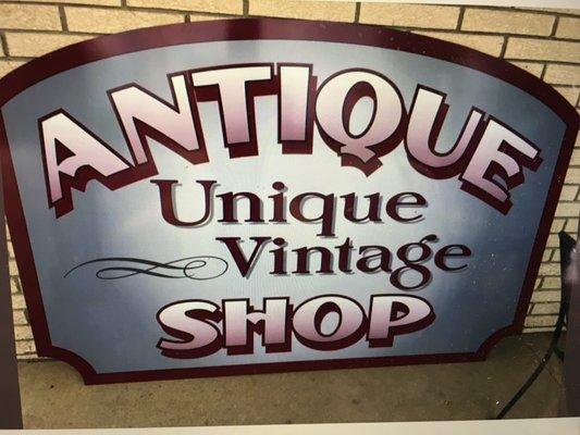 New Sign for the New Location ... Antique Unique now at 192 E. Main St., Lake Geneva, WI.