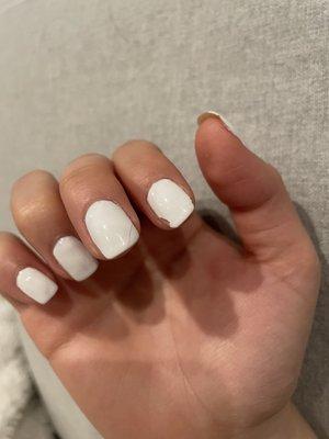 Cracks and chips from gel polish