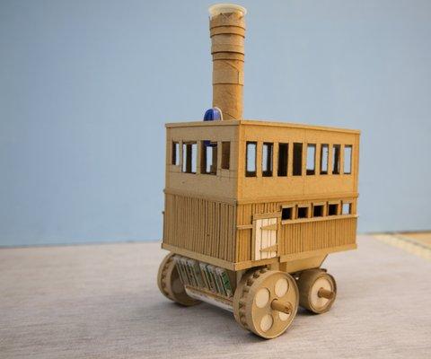 A Plajet Steam Wagon!