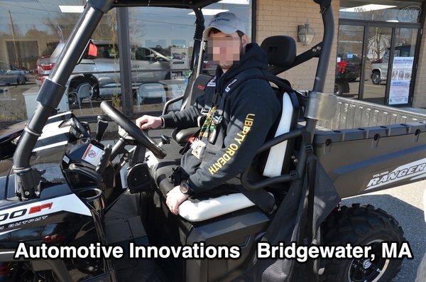 hand controls put in a UTV / side by side