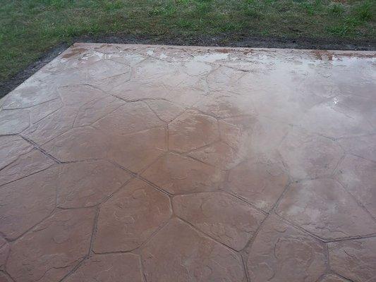 Stamped concrete