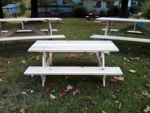 2 Adult/1 Kids Picnic Tables (2010)