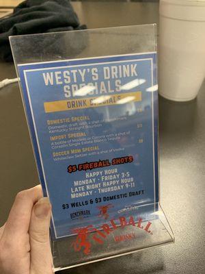 drink specials (5/24)