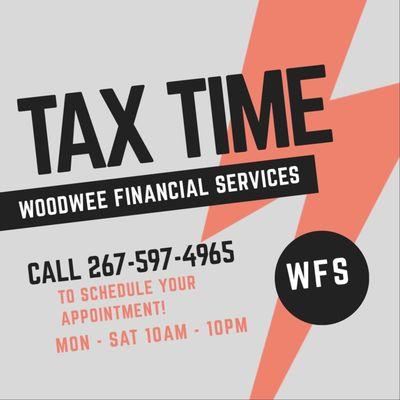 Call us now to schedule your tax preparation appointment.