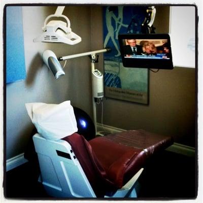 All of our rooms have TV, so you can catch up on your news or shows, while undergoing your procedure