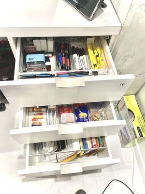 Organized office supplies - business