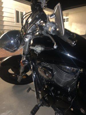 Motorcycle Damage (Totaled)