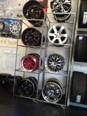 Some rims in the shop for sale