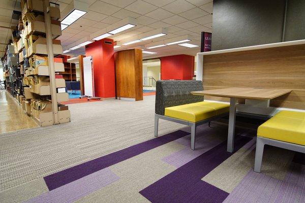 Carpet installed at Bizzell Memorial Library