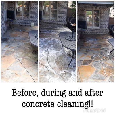 Concrete cleaning