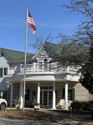 Front of retreat center.