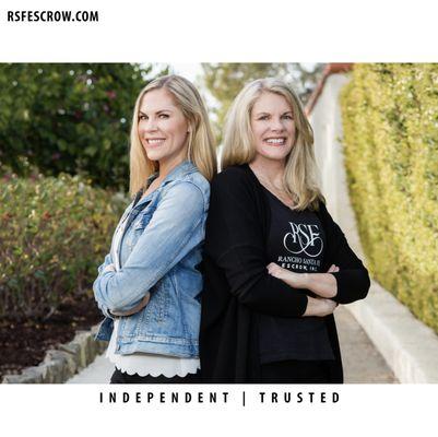 Jennifer Sherwood & Tessa Flechsenhaar make up the family owned Escrow Firm, Rancho Santa Fe Escrow. Serving Rancho Santa Fe and San Diego.