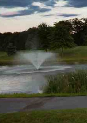 The lovely fountain behind ball room