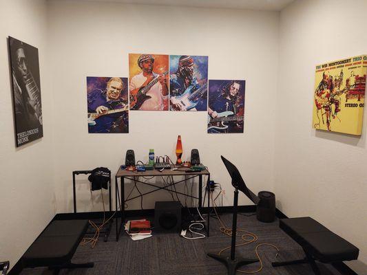 One of our guitar instruction rooms at Berretta Music Academy