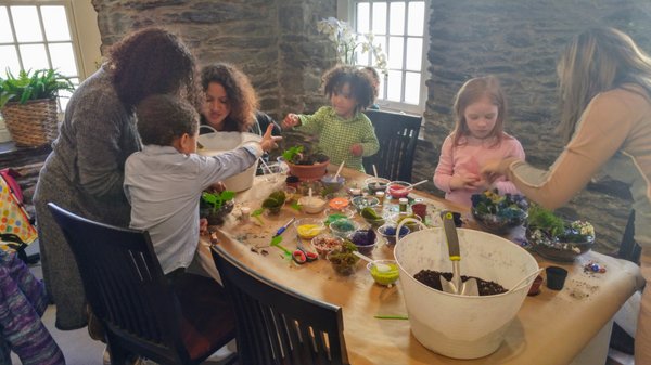 Celebrating National DIY Day - Sunday, April 2, 2017. This event was featuring Fairy Gardens and was hosted at the Arcade in Providence.