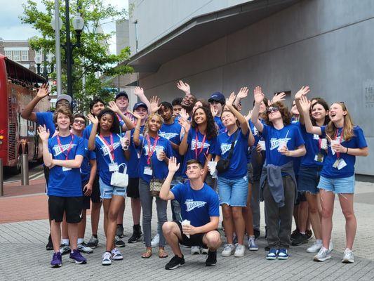 Leadership camp fun at WWII Museum