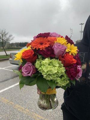 Beautiful arrangement purchased for niece.