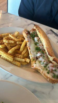 Meatball Parmigiana Sub