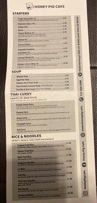 Menu front