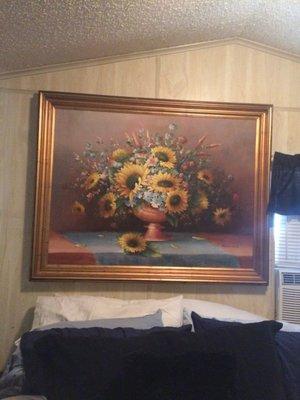 Early 1980s oil painting signed by Redmon.