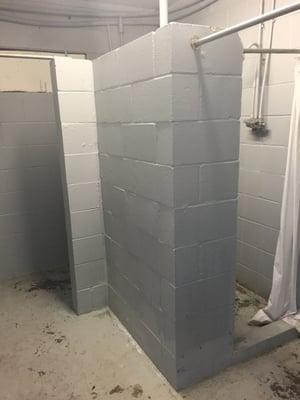 The shower area