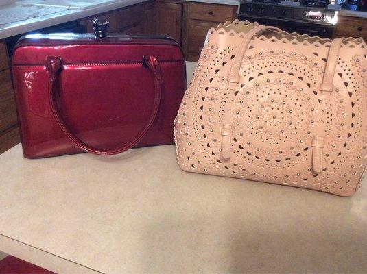 Two of my great purses from Hers.