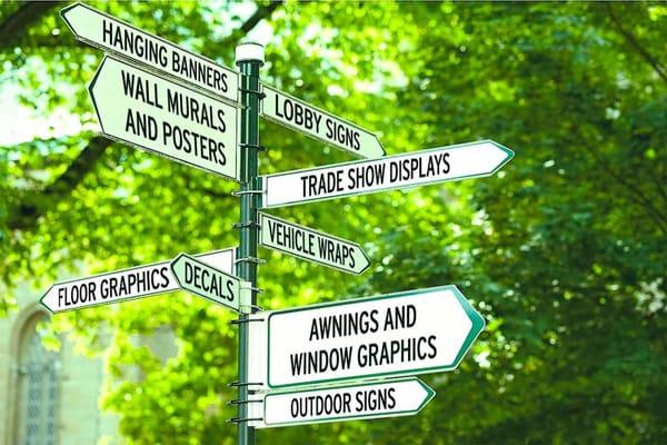 We offer professionally designed signs of all kinds!