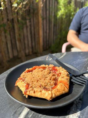 Strawberry peach galette