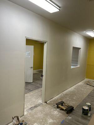 Partitioning a receptionist area in a pediatric  hospital silver spring