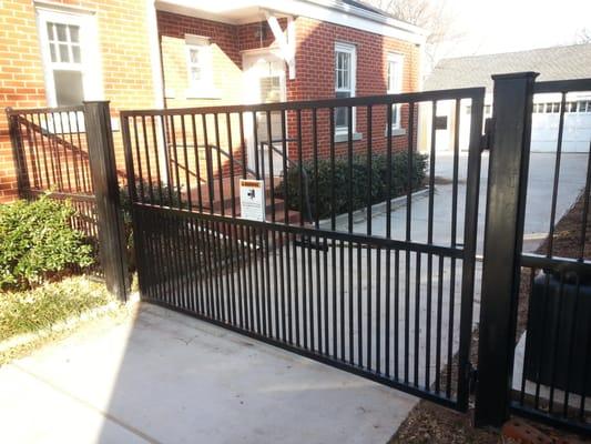 Rod iron gate (poodle proof)