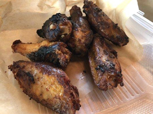 Delicious smoked wings