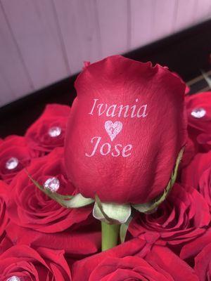 Your name in a rose