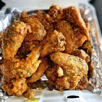 Hot Garlic Parmesan Wings...