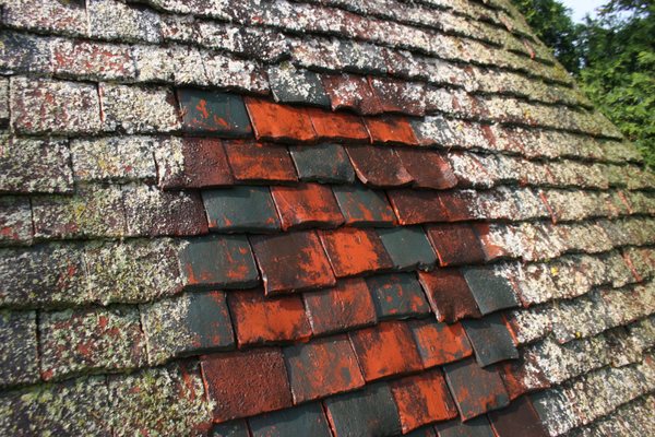 #Roofcleaning for #clayrooftile that is nearly 100 years old.